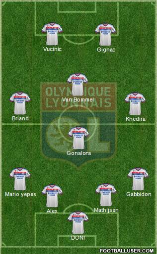 Olympique Lyonnais Formation 2012