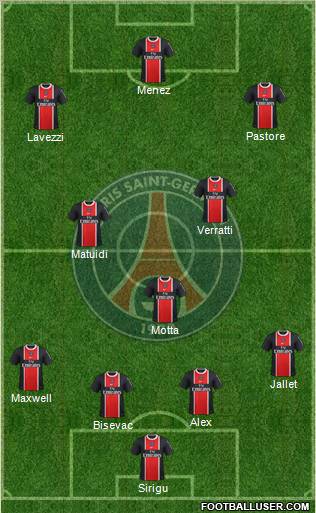 Paris Saint-Germain Formation 2012