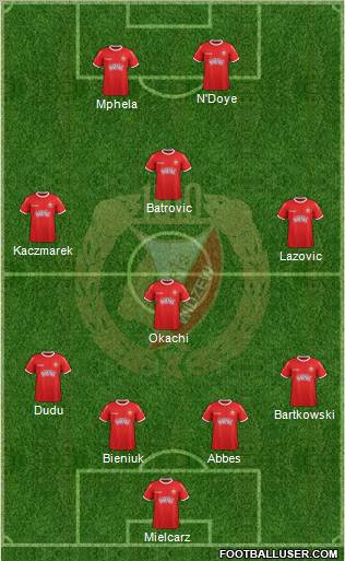 Widzew Lodz Formation 2012