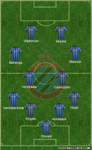 Club Brugge KV Formation 2012