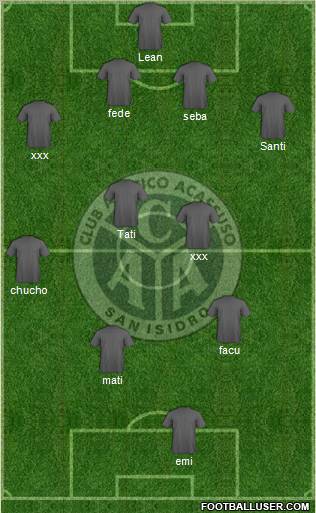 Acassuso football formation