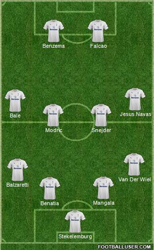 Tottenham Hotspur Formation 2012