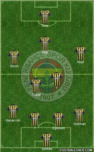 Fenerbahçe SK Formation 2012