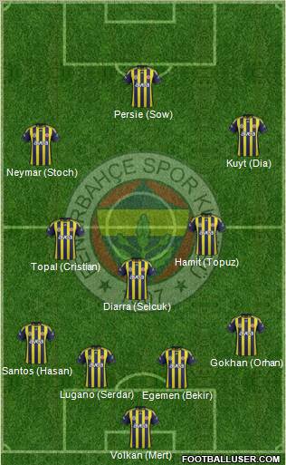 Fenerbahçe SK Formation 2012