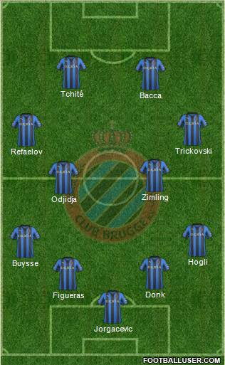 Club Brugge KV Formation 2012