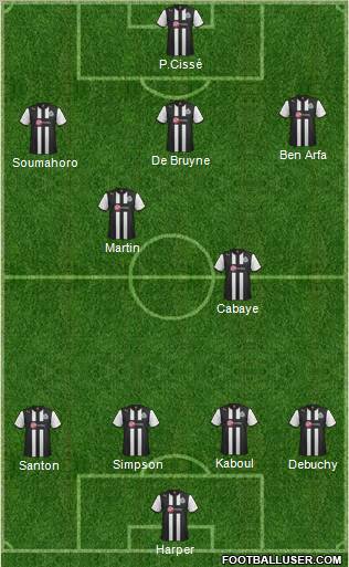 Newcastle United Formation 2012