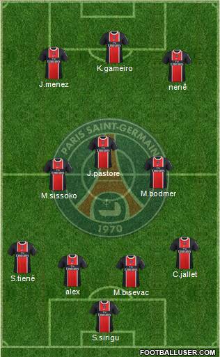 Paris Saint-Germain Formation 2012