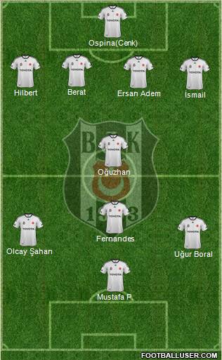 Besiktas JK Formation 2012