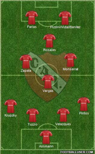 Independiente Formation 2012