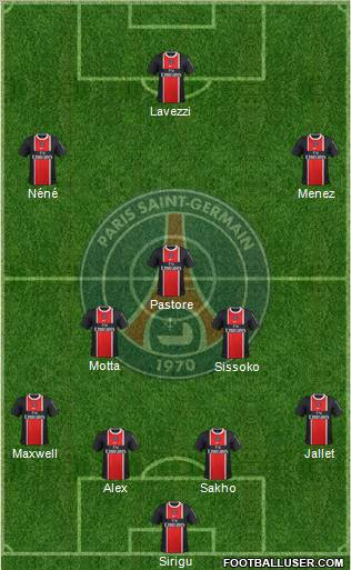 Paris Saint-Germain Formation 2012