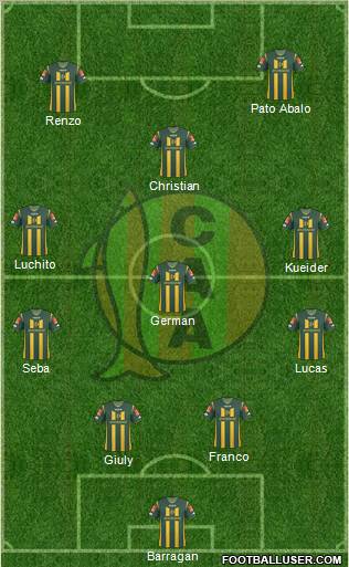 Aldosivi football formation