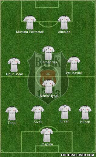 Besiktas JK Formation 2012