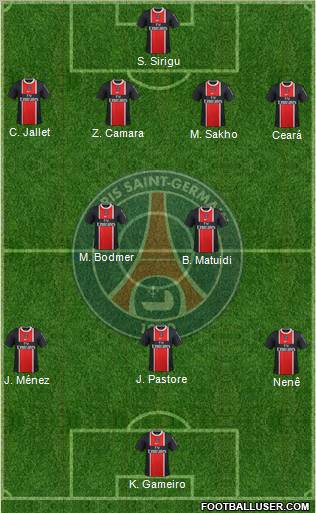 Paris Saint-Germain Formation 2012