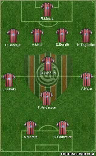 Chacarita Juniors Formation 2012