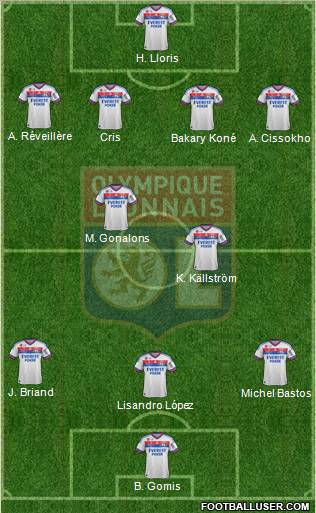 Olympique Lyonnais Formation 2012
