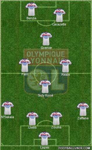 Olympique Lyonnais Formation 2012