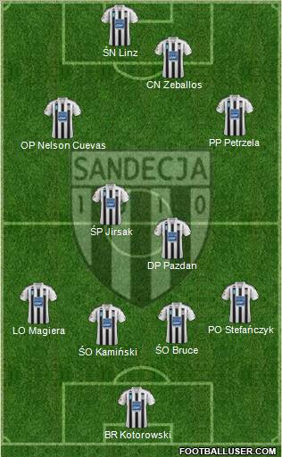 Sandecja Nowy Sacz Formation 2012