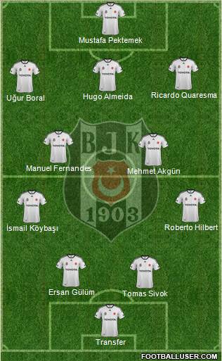 Besiktas JK Formation 2012