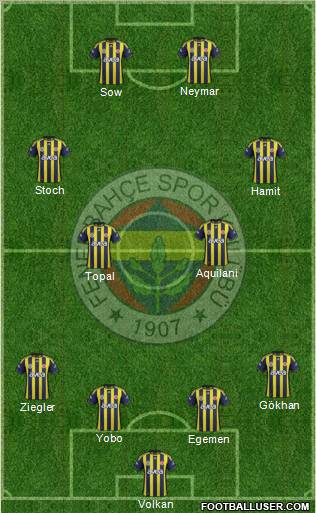 Fenerbahçe SK Formation 2012