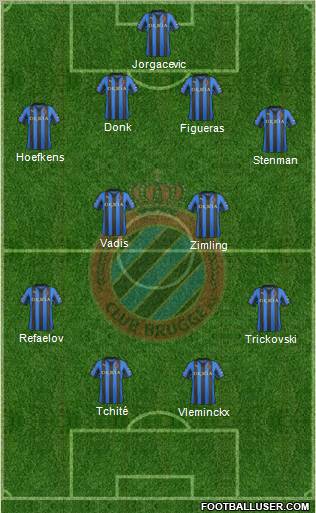 Club Brugge KV Formation 2012