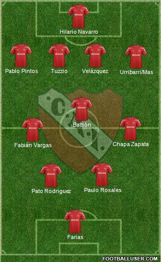 Independiente Formation 2012