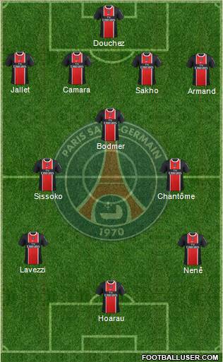 Paris Saint-Germain Formation 2012