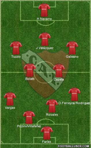 Independiente Formation 2012