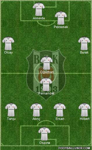 Besiktas JK Formation 2012