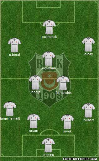 Besiktas JK Formation 2012