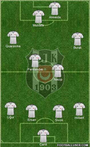 Besiktas JK Formation 2012