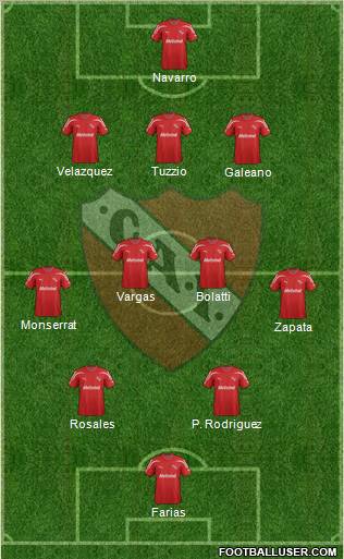 Independiente Formation 2012