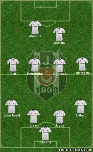 Besiktas JK Formation 2012