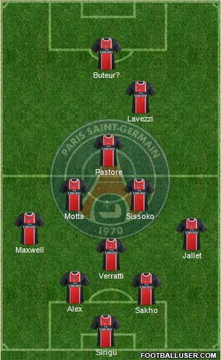 Paris Saint-Germain Formation 2012