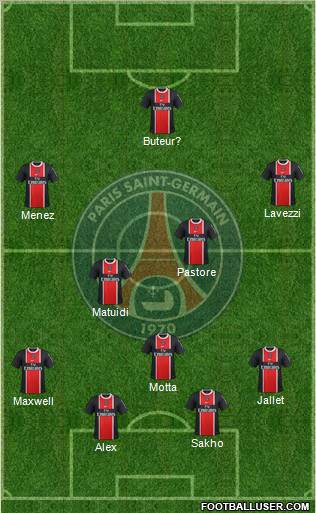 Paris Saint-Germain Formation 2012