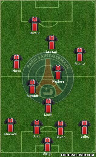 Paris Saint-Germain Formation 2012