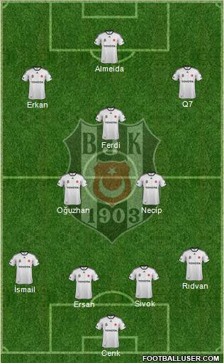 Besiktas JK Formation 2012