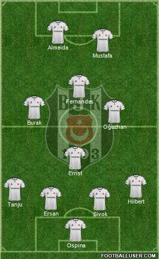 Besiktas JK Formation 2012