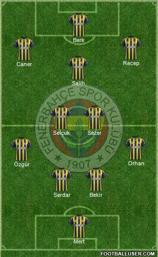 Fenerbahçe SK Formation 2012