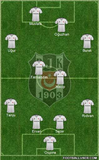 Besiktas JK Formation 2012