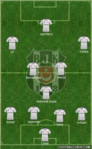 Besiktas JK Formation 2012