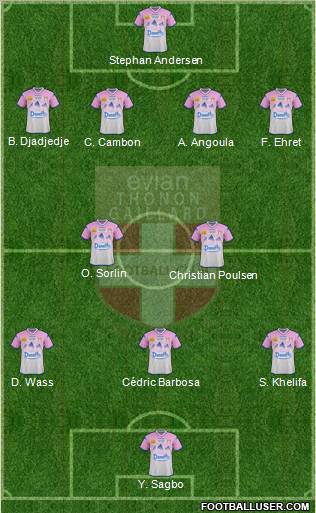 Evian Thonon Gaillard Football Club Formation 2012