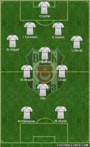 Besiktas JK Formation 2012
