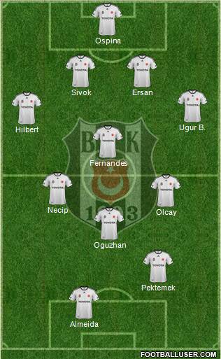 Besiktas JK Formation 2012