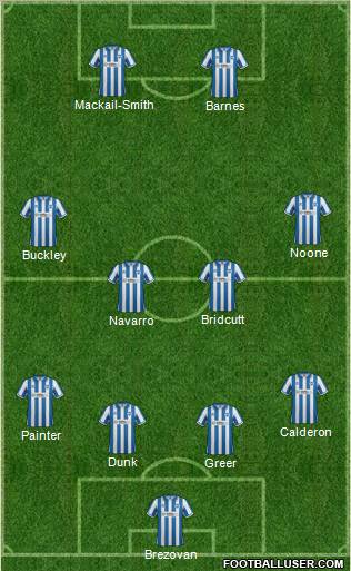Brighton and Hove Albion Formation 2012