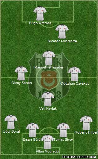 Besiktas JK Formation 2012