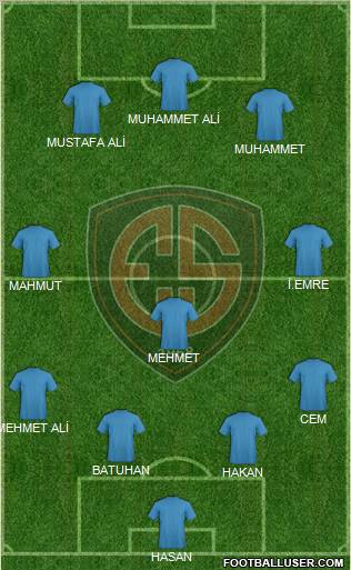 Erzincanspor Formation 2012