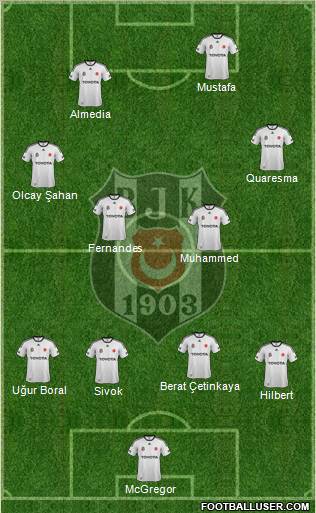 Besiktas JK Formation 2012