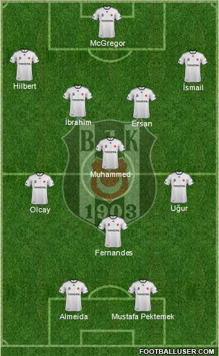 Besiktas JK Formation 2012