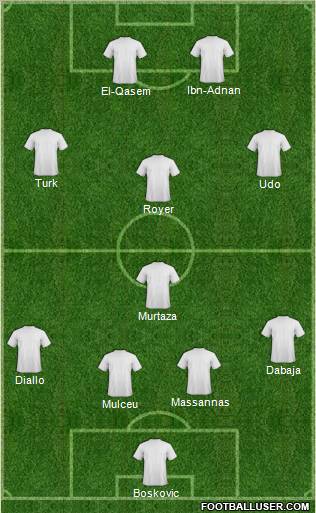 Pro Evolution Soccer Team Formation 2012