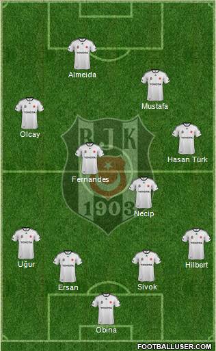 Besiktas JK Formation 2012